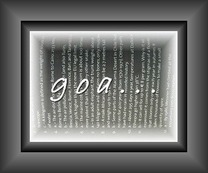 CURRICULUM DELL'ARTISTA GOA