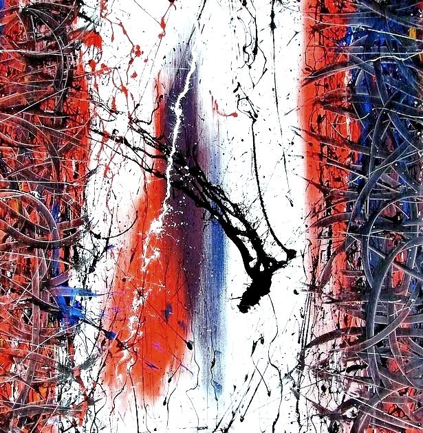 QUADRO D'AUTORE FIRMATO PITTORE GOA INTITOLATO "MAGIA PORTAMI VIA"