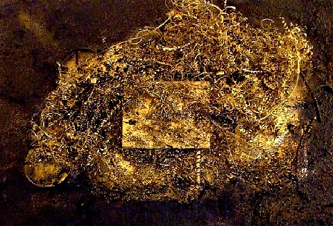 QUADRO MODERNO INTITOLATO "GROUND ZERO"