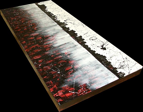 QUADRO DI GRANDI DIMENSIONI DIPINTO DAL MAESTRO GOA, TITOLO SOGNANDO NEW YORK