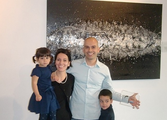 IL PITTORE ITALIANO GOA CON LA FAMIGLIA AL COMPLETO AL CONCORSO D'ARTE 2013