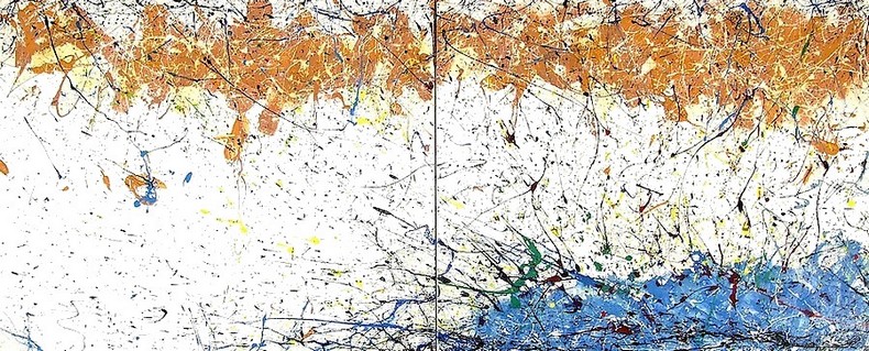 QUADRI ASTRATTI PER ARREDAMENTO MODERNO CM.200X80 PER ANDITI E SALOTTI